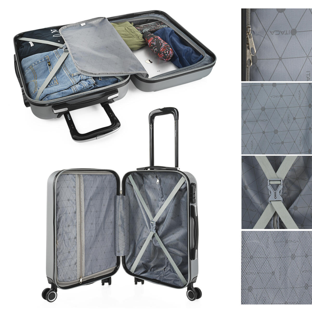 Maleta Cabina Abs Unisex 36L Itaca Tiber 55Cm 4/5