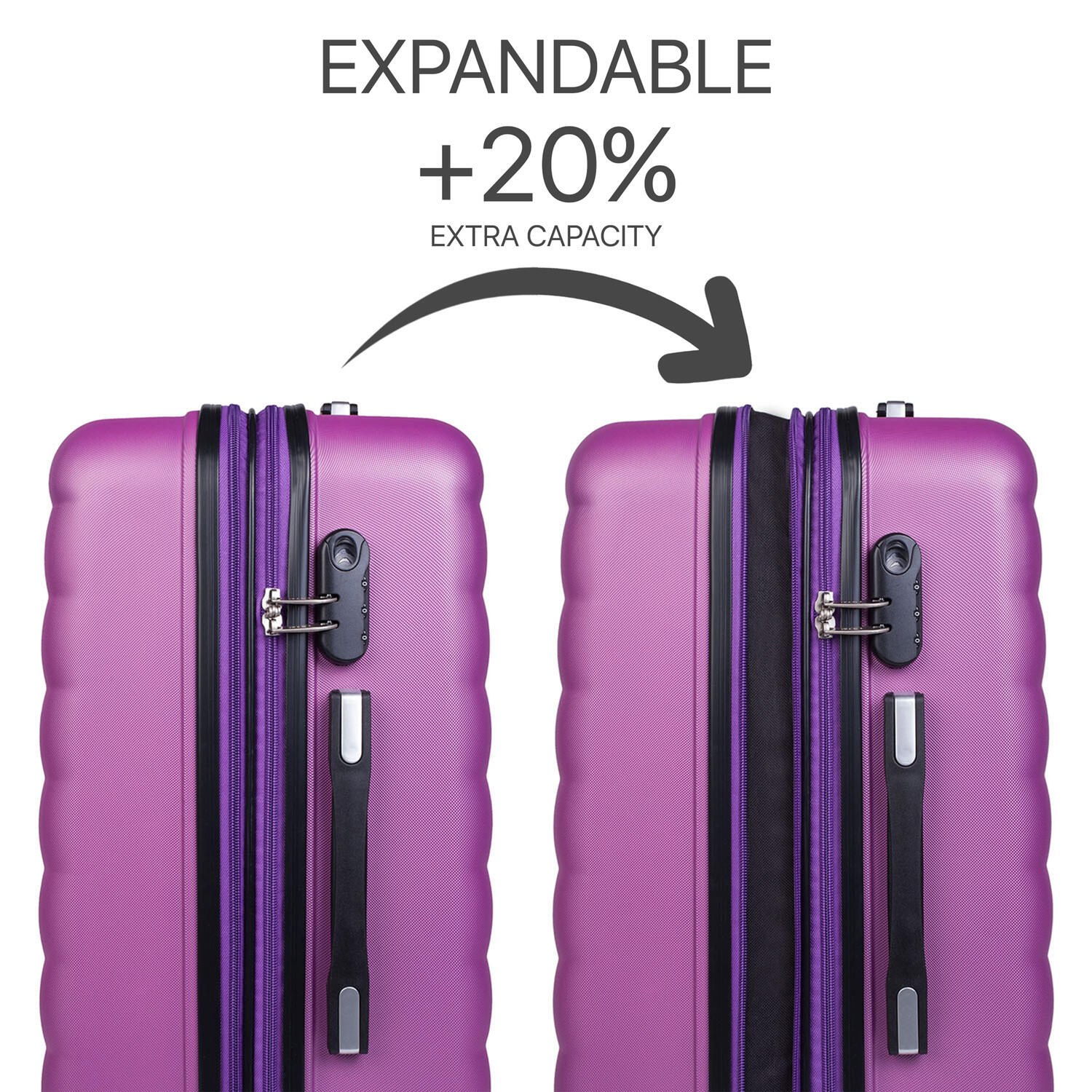 Maleta Grande Abs Unisex 102L Itaca Simoa 75Cm 4/5