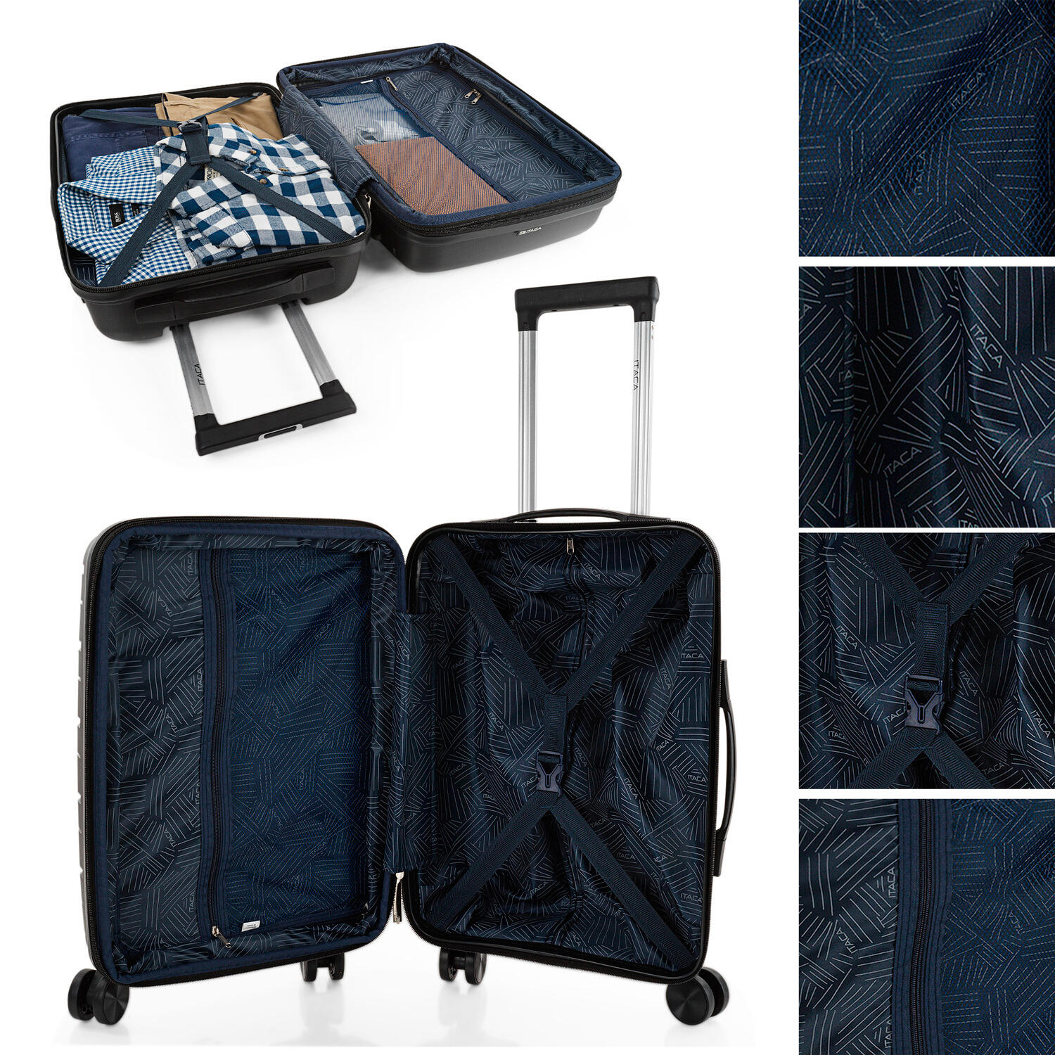 Maleta Mediana Polipropileno Unisex 58L Itaca Moscu 66Cm 3/5