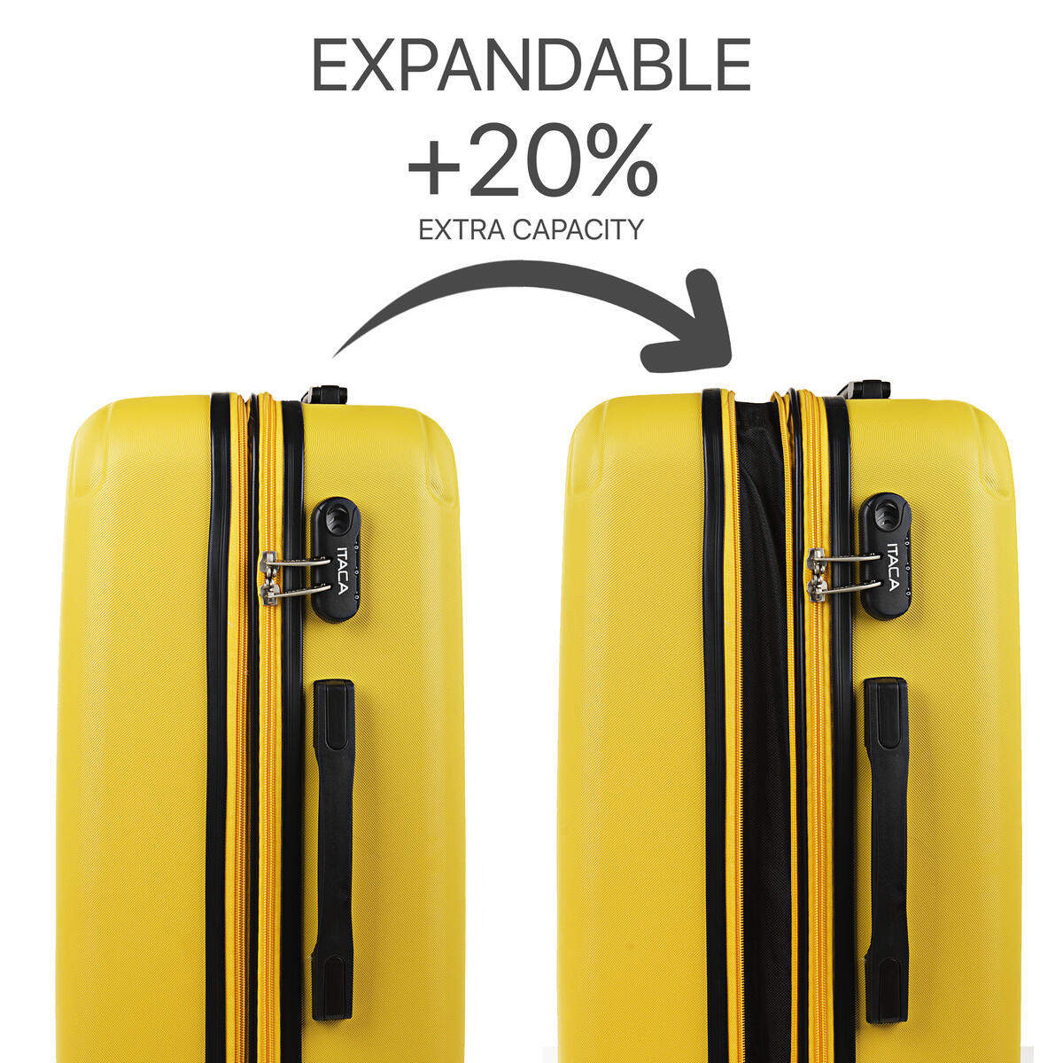 Maleta Mediana Abs 62L Itaca Sevron 66Cm 5/5