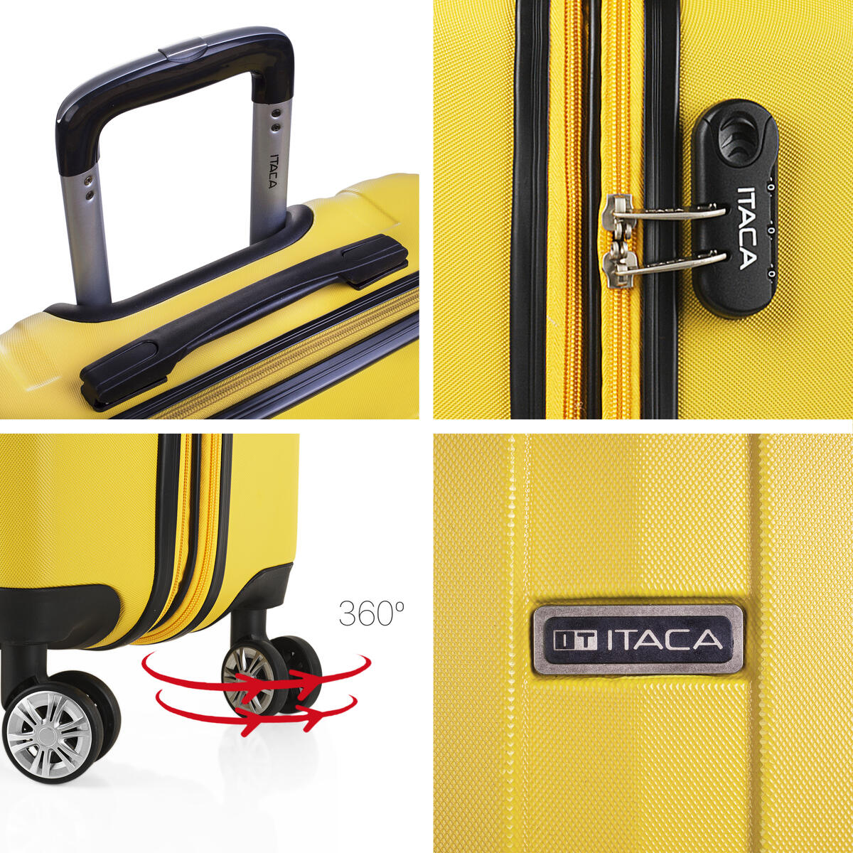 Maleta Mediana Abs 62L Itaca Sevron 66Cm 4/5