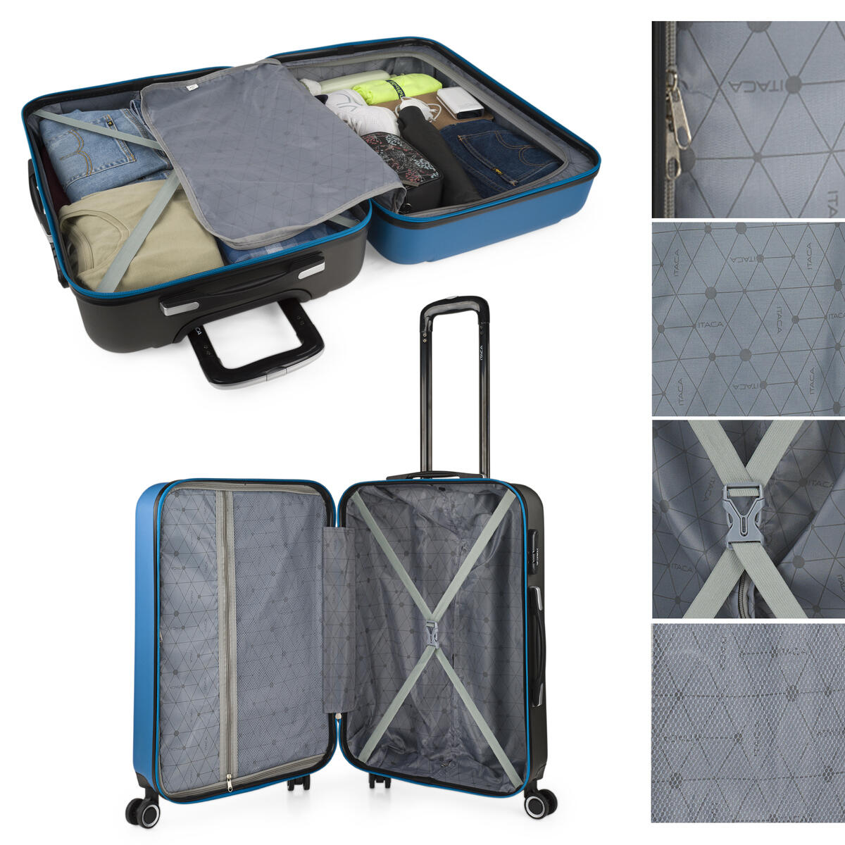 Maleta Mediana Abs Unisex 68L Itaca Tiber 65Cm 4/5