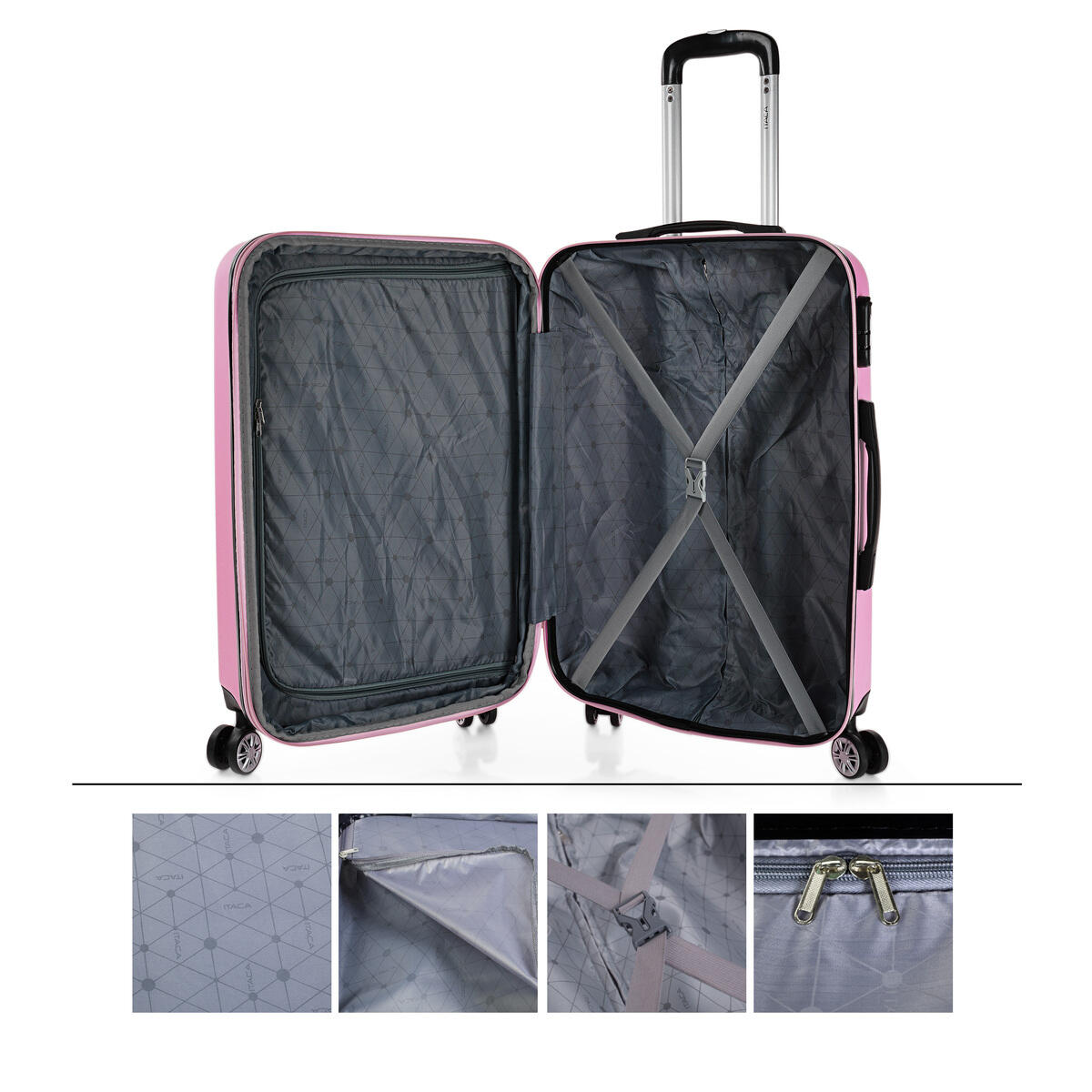 Maleta Cabina Abs Unisex 38L Itaca Colección 55Cm 3/5