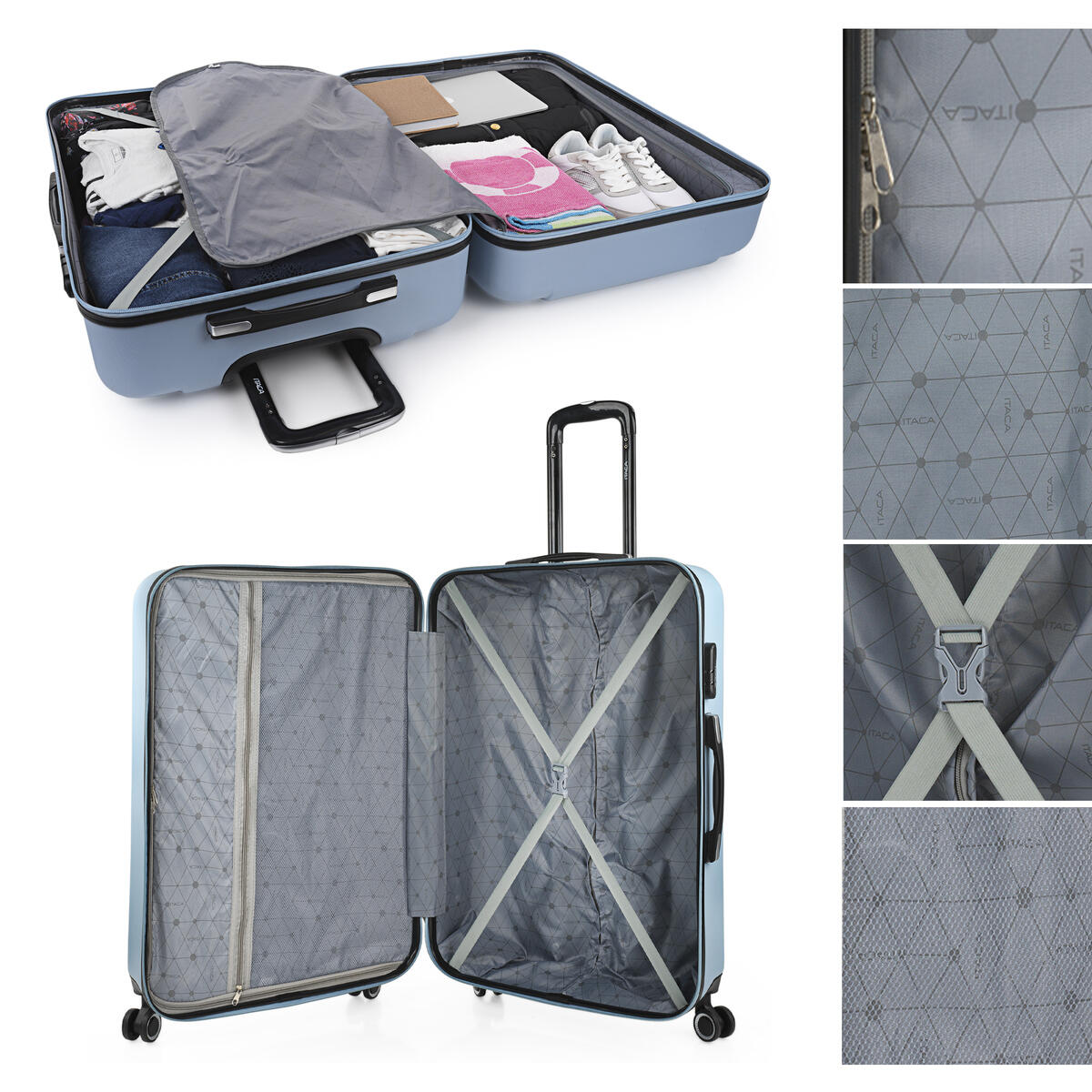 Maleta Grande Abs Unisex 102L Itaca Tiber 75Cm 3/5