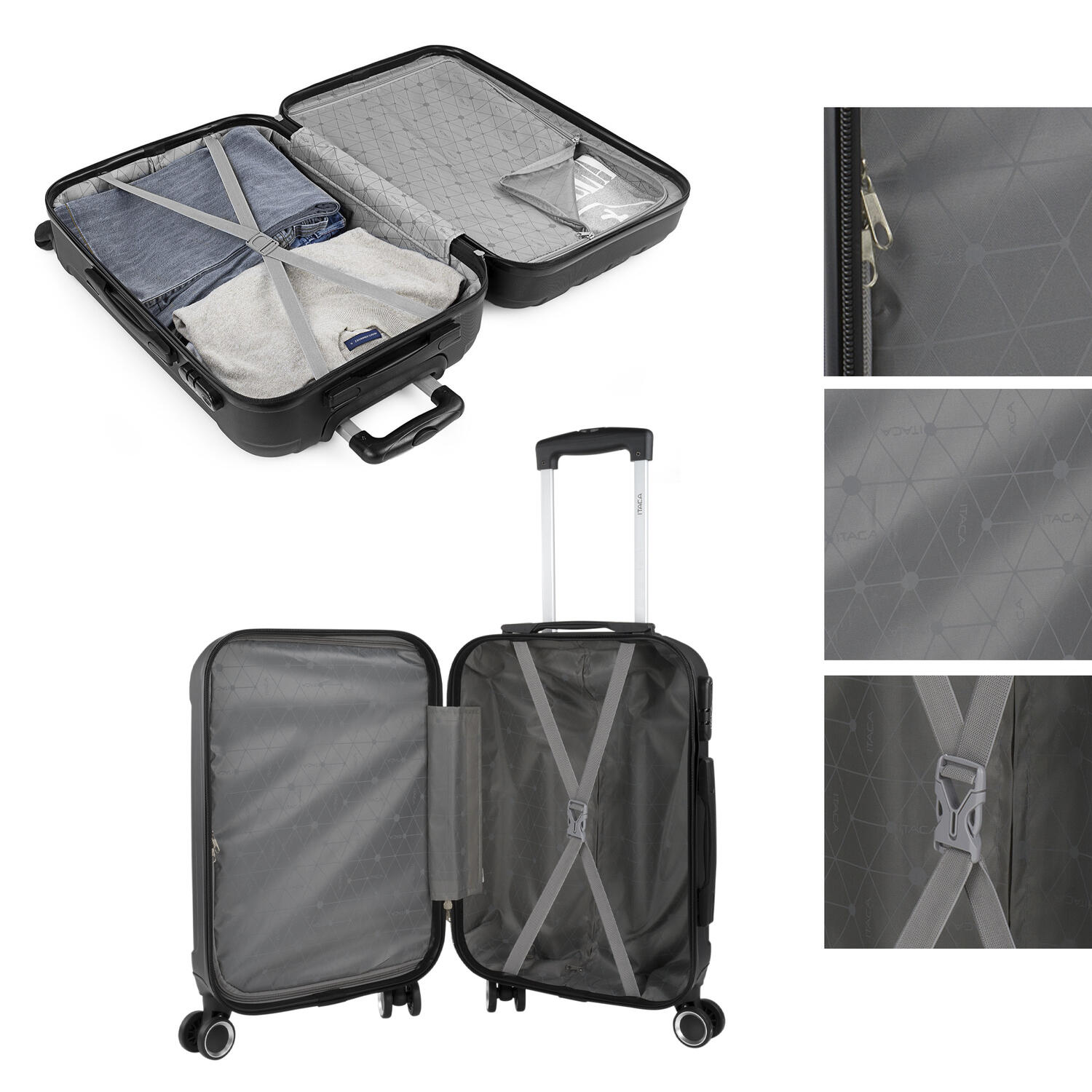 Maleta Cabina Abs Unisex 36L Itaca Havel 55Cm 3/5