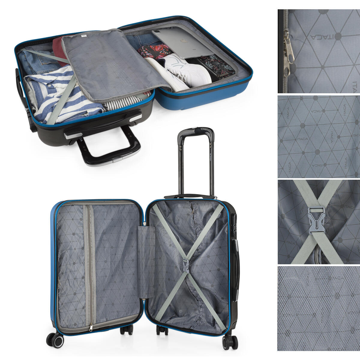 Maleta Cabina Abs Unisex 36L Itaca Tiber 55Cm 3/5