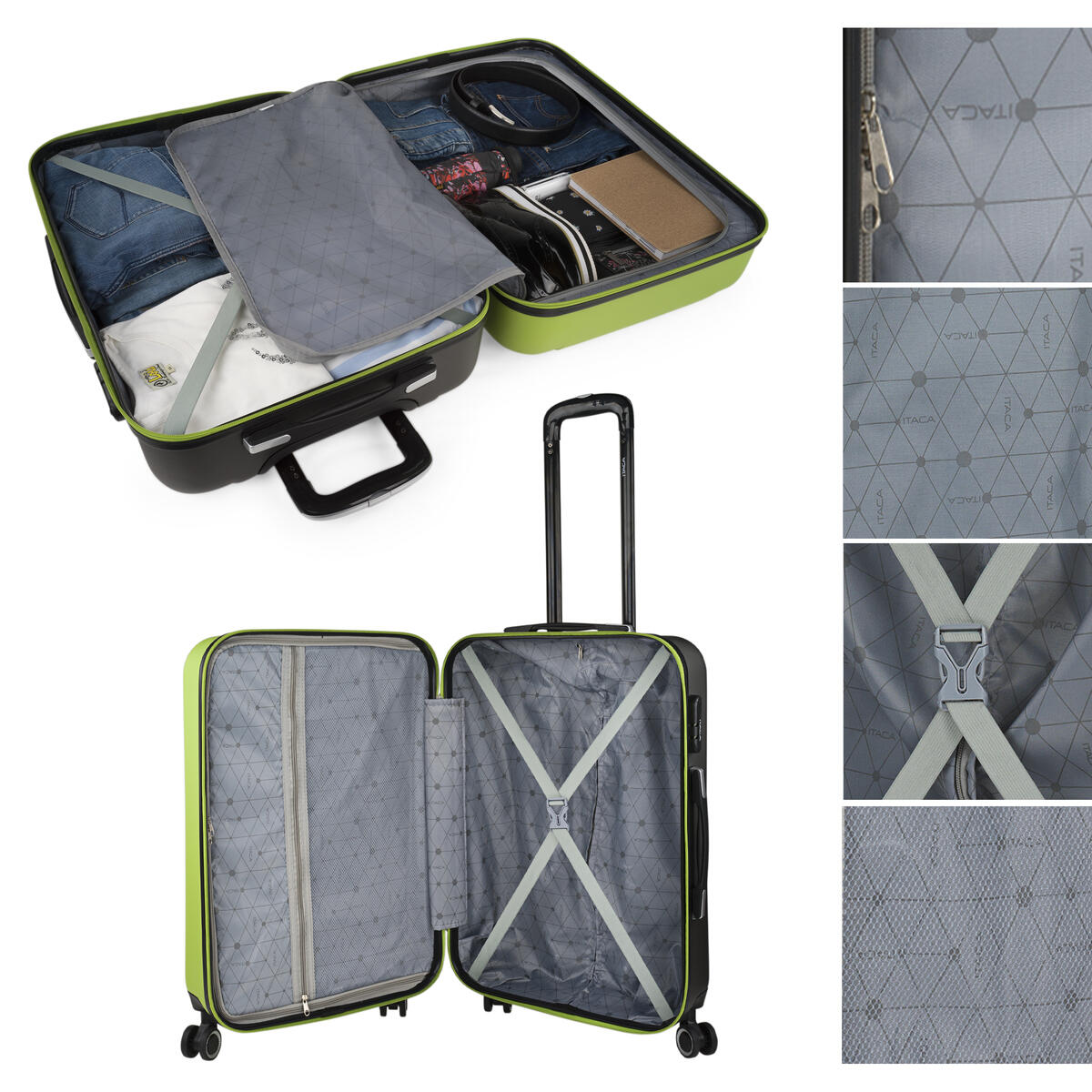 Maleta Mediana Abs Unisex 68L Itaca Tiber 65Cm 3/5