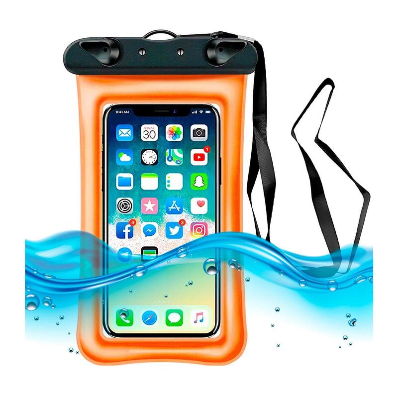 Funda para móvil acuática impermeable universal, Naranja