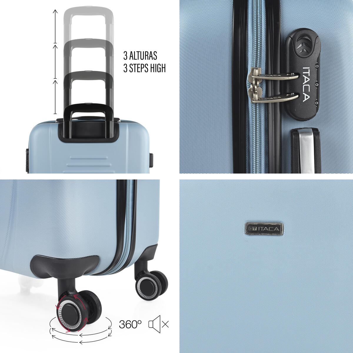 Maleta Grande Abs Unisex 102L Itaca Tiber 75Cm 4/5