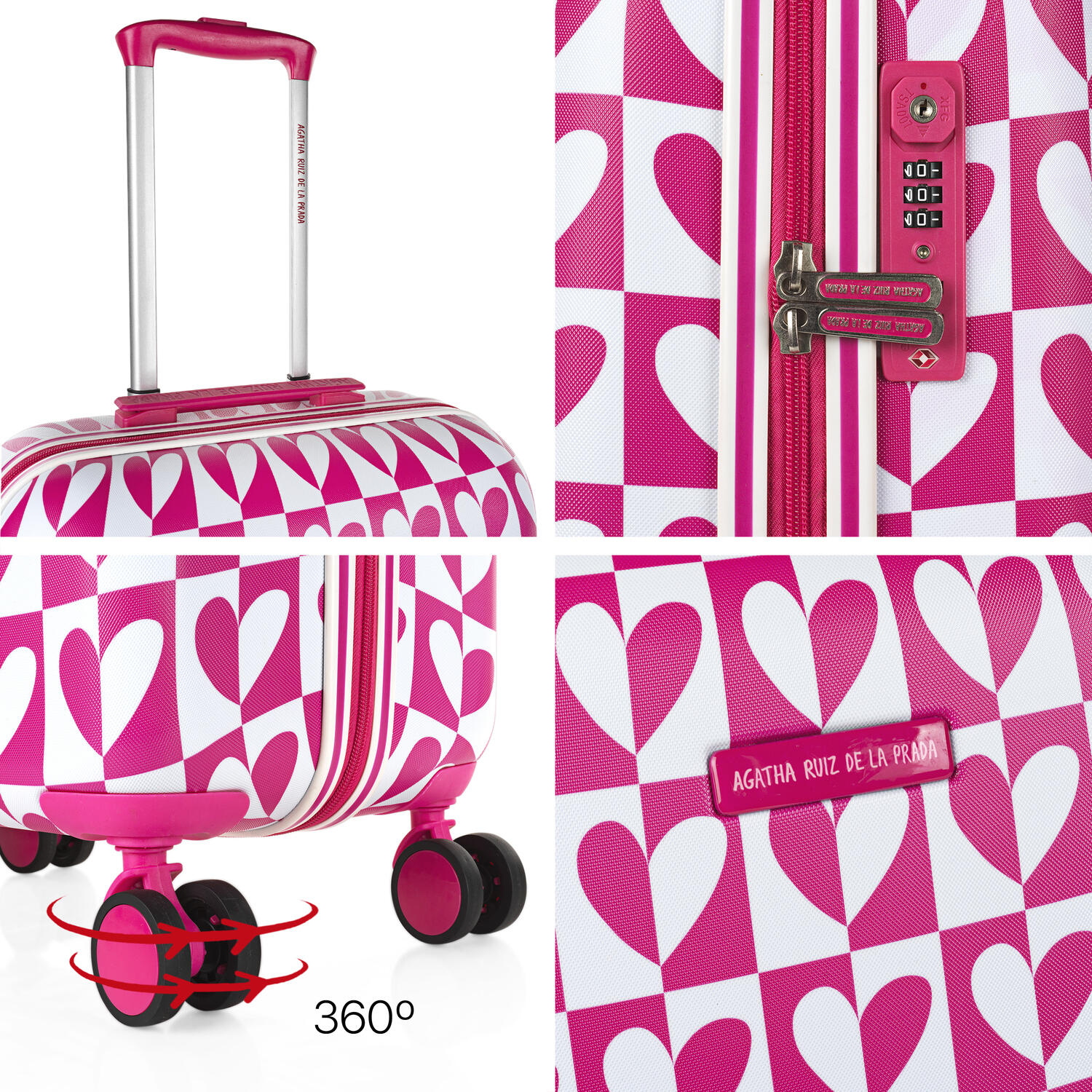 Maleta Pc Mediana 64L Agatha Ruiz De La Prada Mirror 44X67x24cm 5/7