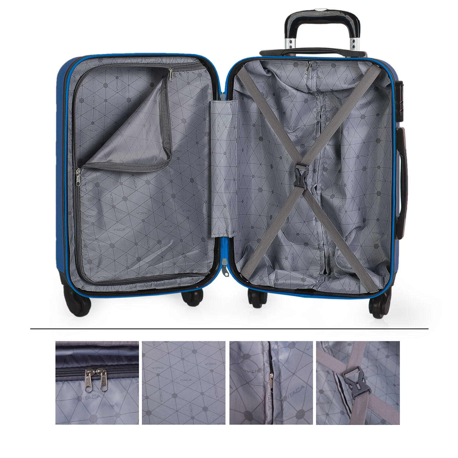Maleta Pequeña Abs Unisex 36L Itaca Simoa 55Cm 2/5