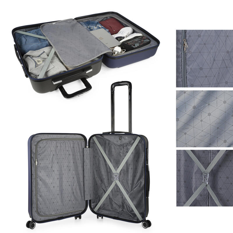 Maleta Mediana Abs Unisex 68L Itaca Tiber 65Cm