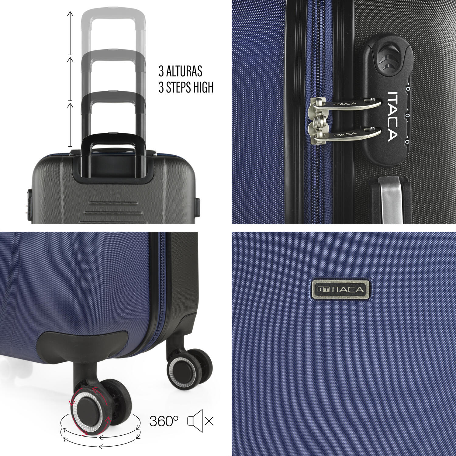 Maleta Mediana Abs Unisex 68L Itaca Tiber 65Cm 4/5