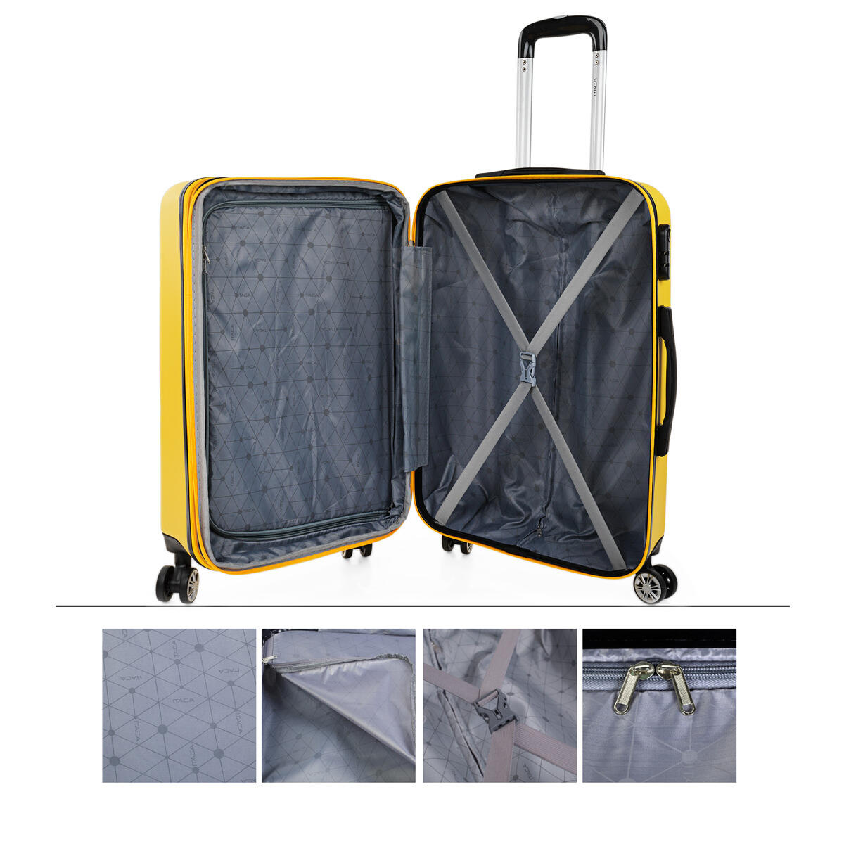 Maleta Grande Abs 104L Itaca Sevron 76Cm 3/5