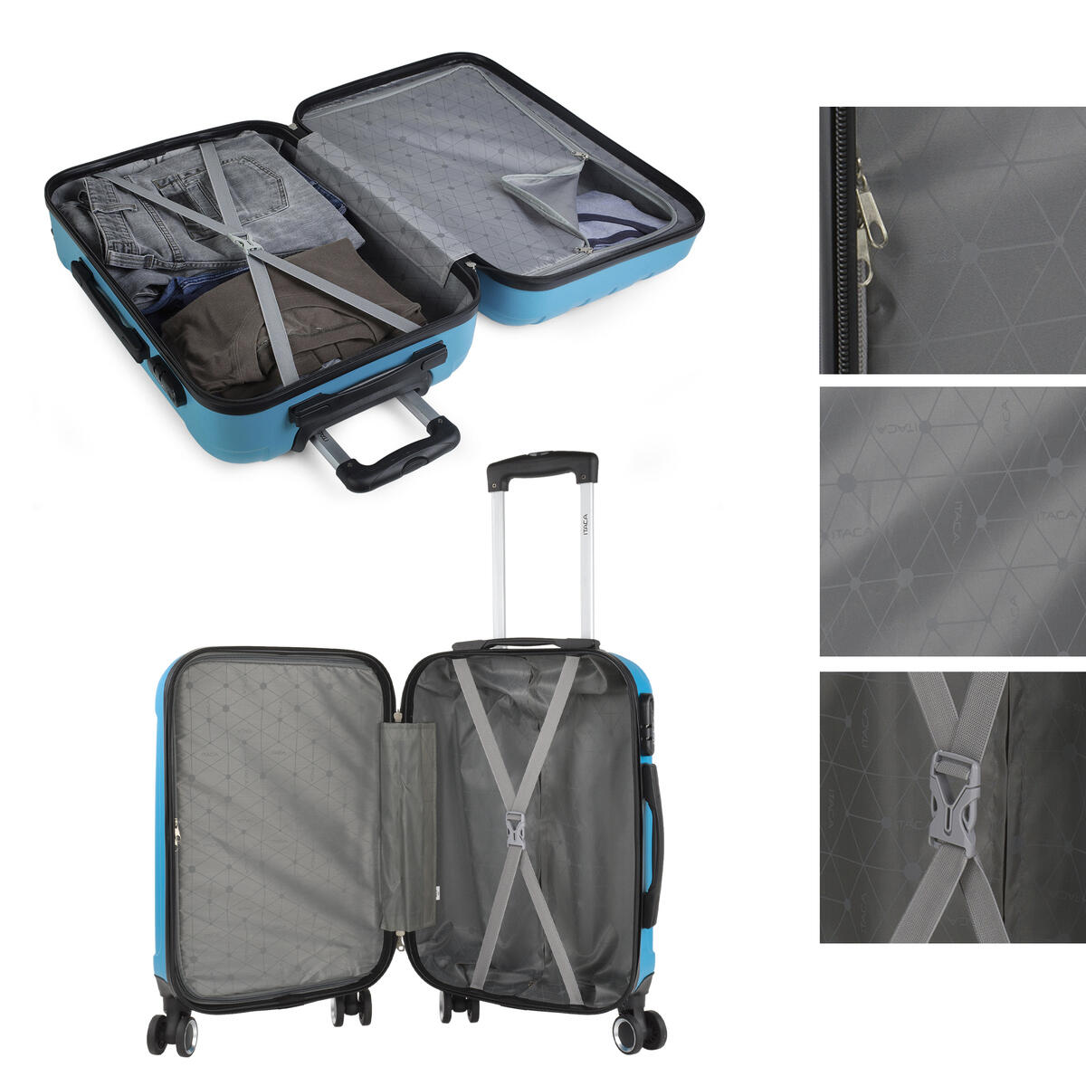 Maleta Cabina Abs Unisex 36L Itaca Havel 55Cm 3/5