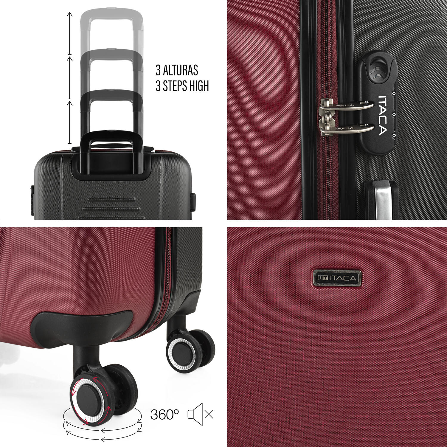 Maleta Mediana Abs Unisex 68L Itaca Tiber 65Cm 4/5