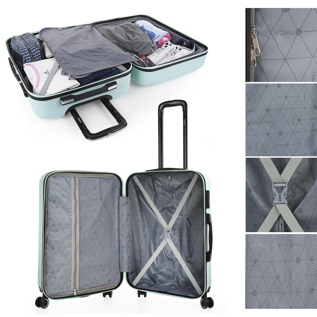 Maleta Mediana Abs Unisex 68L Itaca Tiber 65Cm 3/5