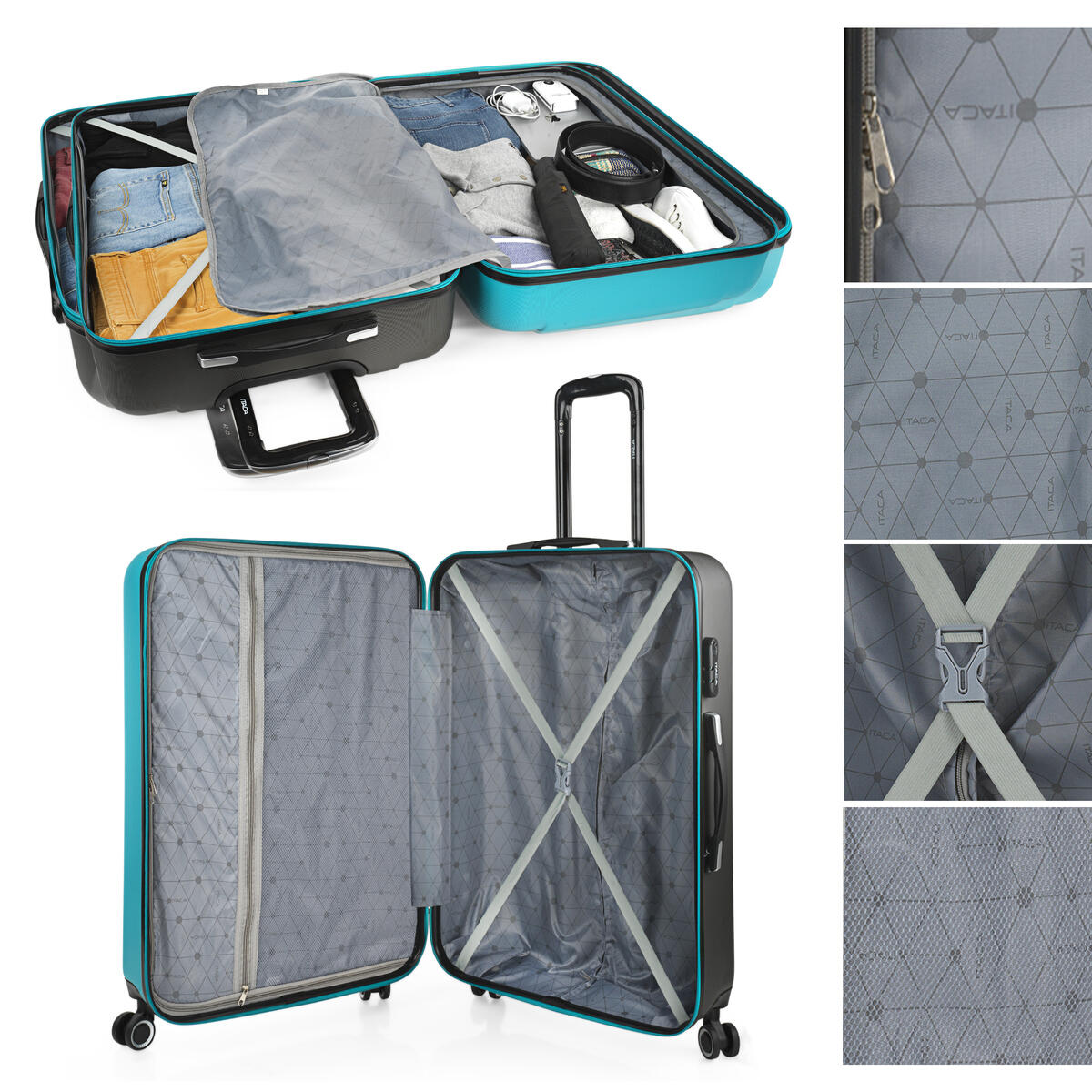 Maleta Grande Abs Unisex 102L Itaca Tiber 75Cm 3/5
