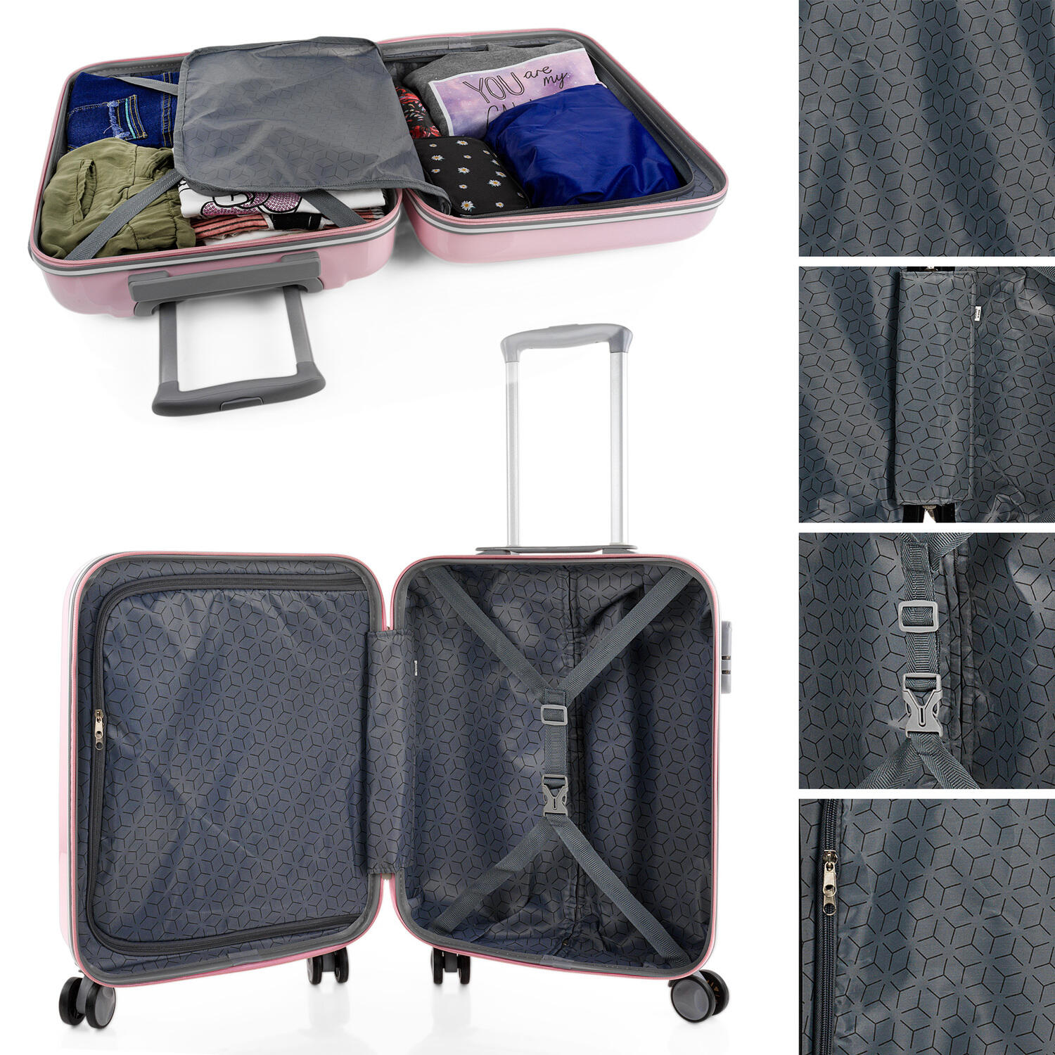 Maleta Cabina Pc Unisex 34L Itaca Stickers 55Cm 3/5