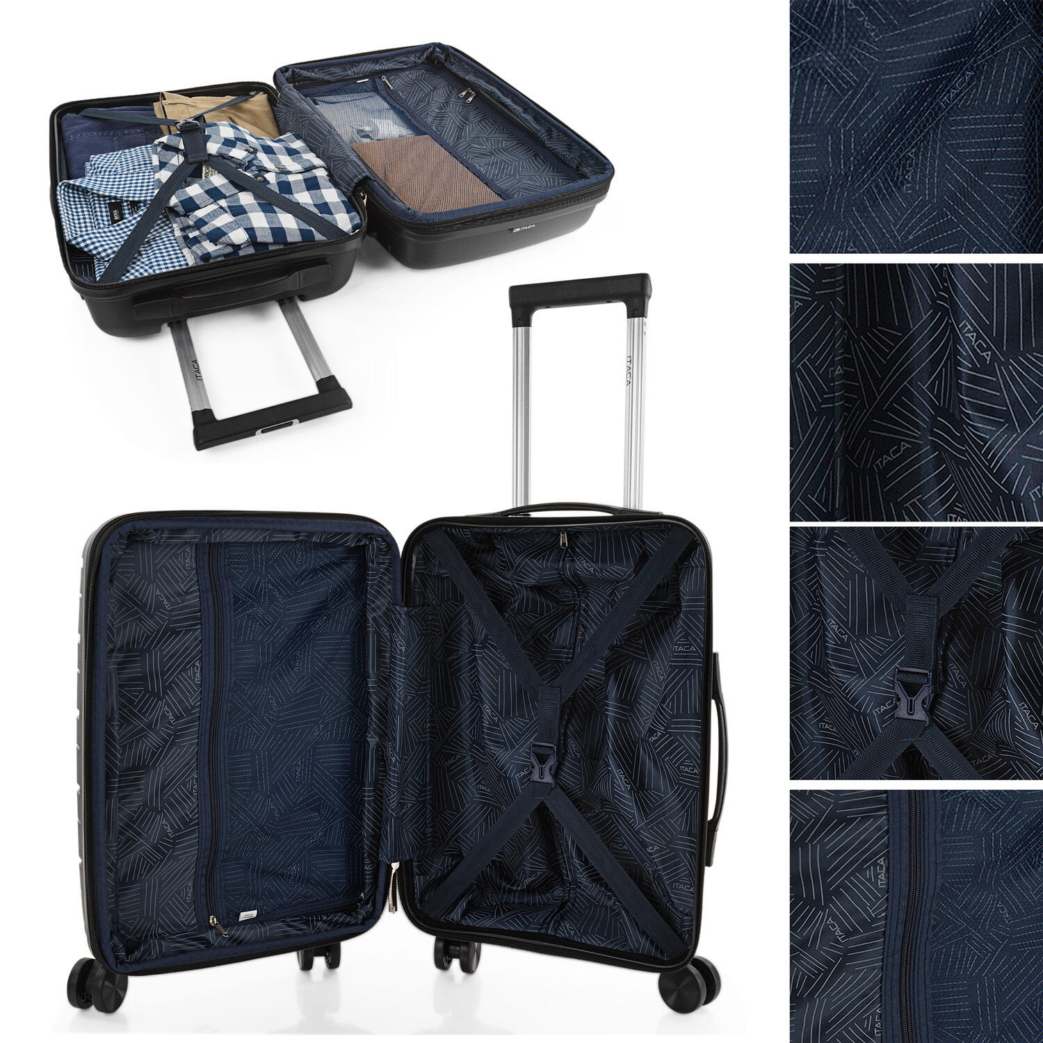 Maleta Cabina Polipropileno Unisex 38L Itaca Moscu 55Cm 3/5