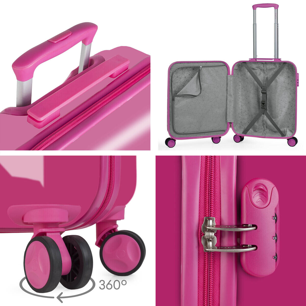 Maleta Cabina Pc Unisex 34L Itaca Stickers 55Cm 4/5