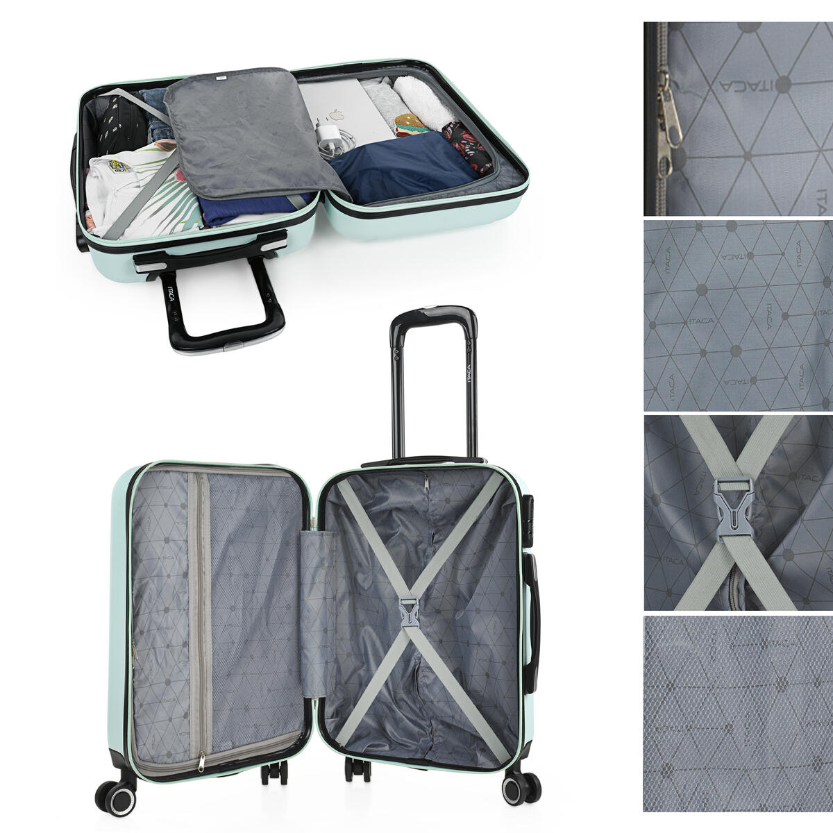 Maleta Cabina Abs Unisex 36L Itaca Tiber 55Cm 3/5