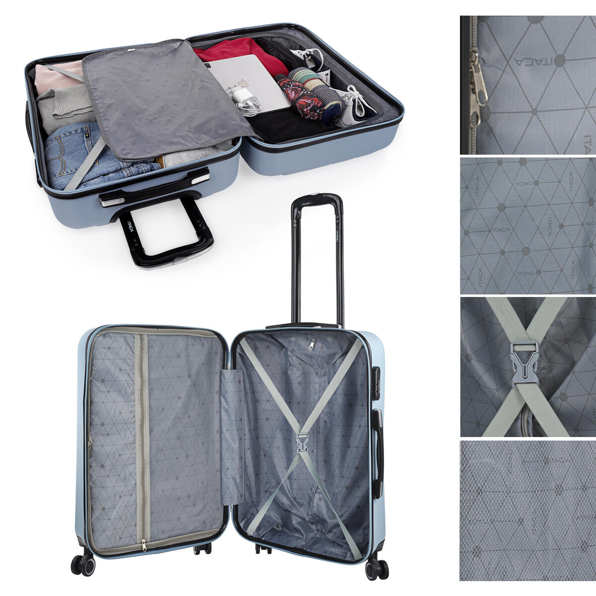 Maleta Mediana Abs Unisex 68L Itaca Tiber 65Cm 3/5