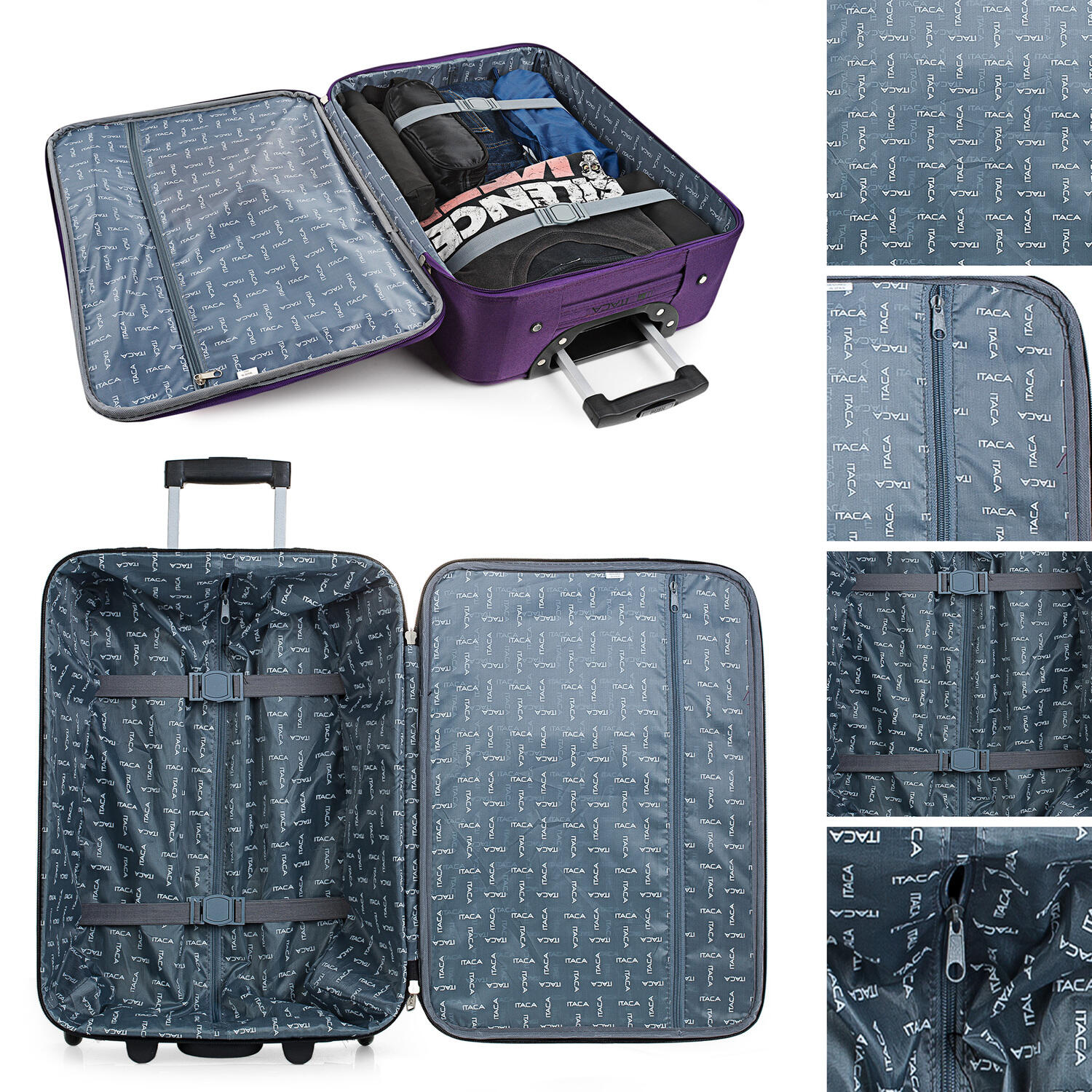 Maleta Cabina Eva 36L Itaca Cassley 55Cm 3/5