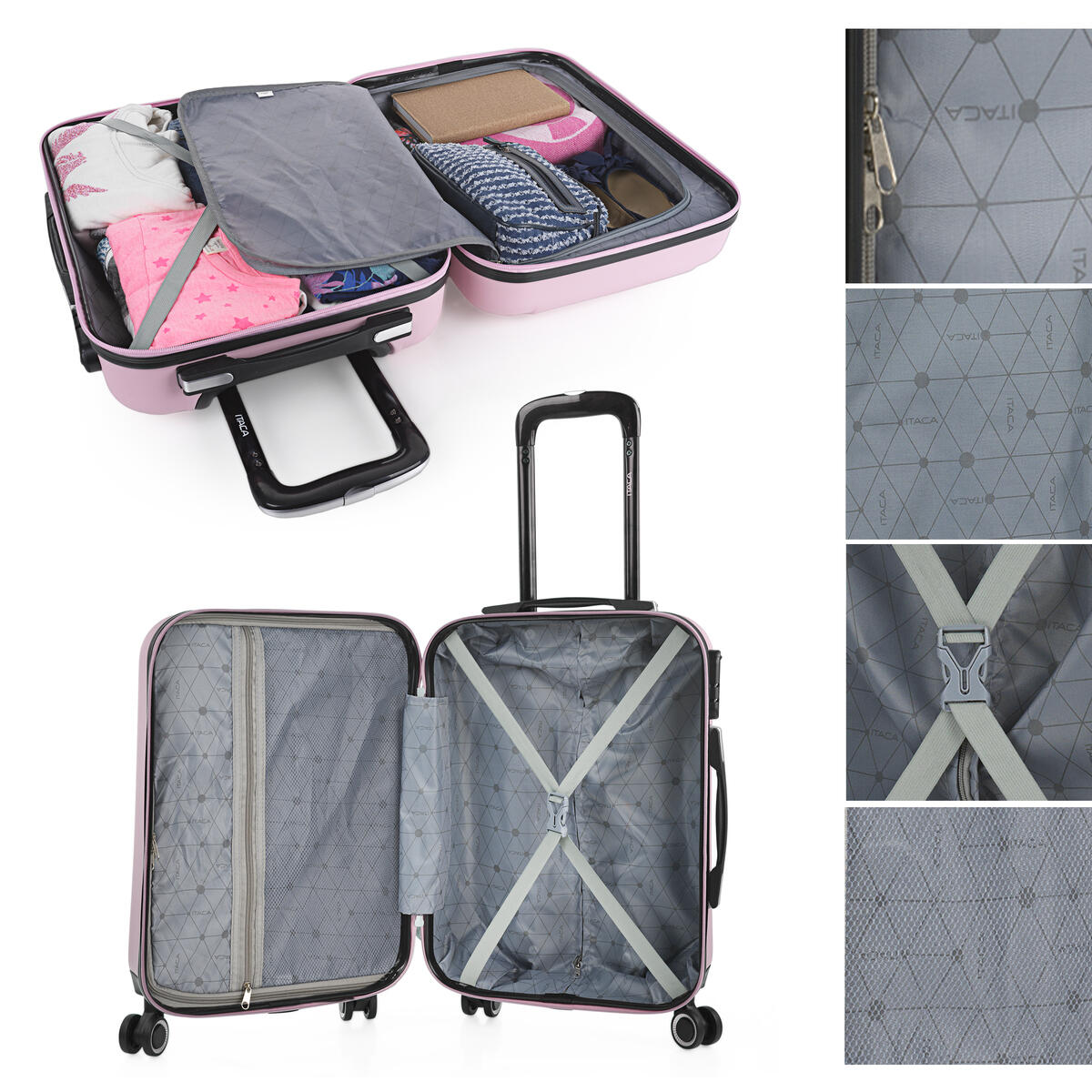 Maleta Cabina Abs Unisex 36L Itaca Tiber 55Cm 3/5
