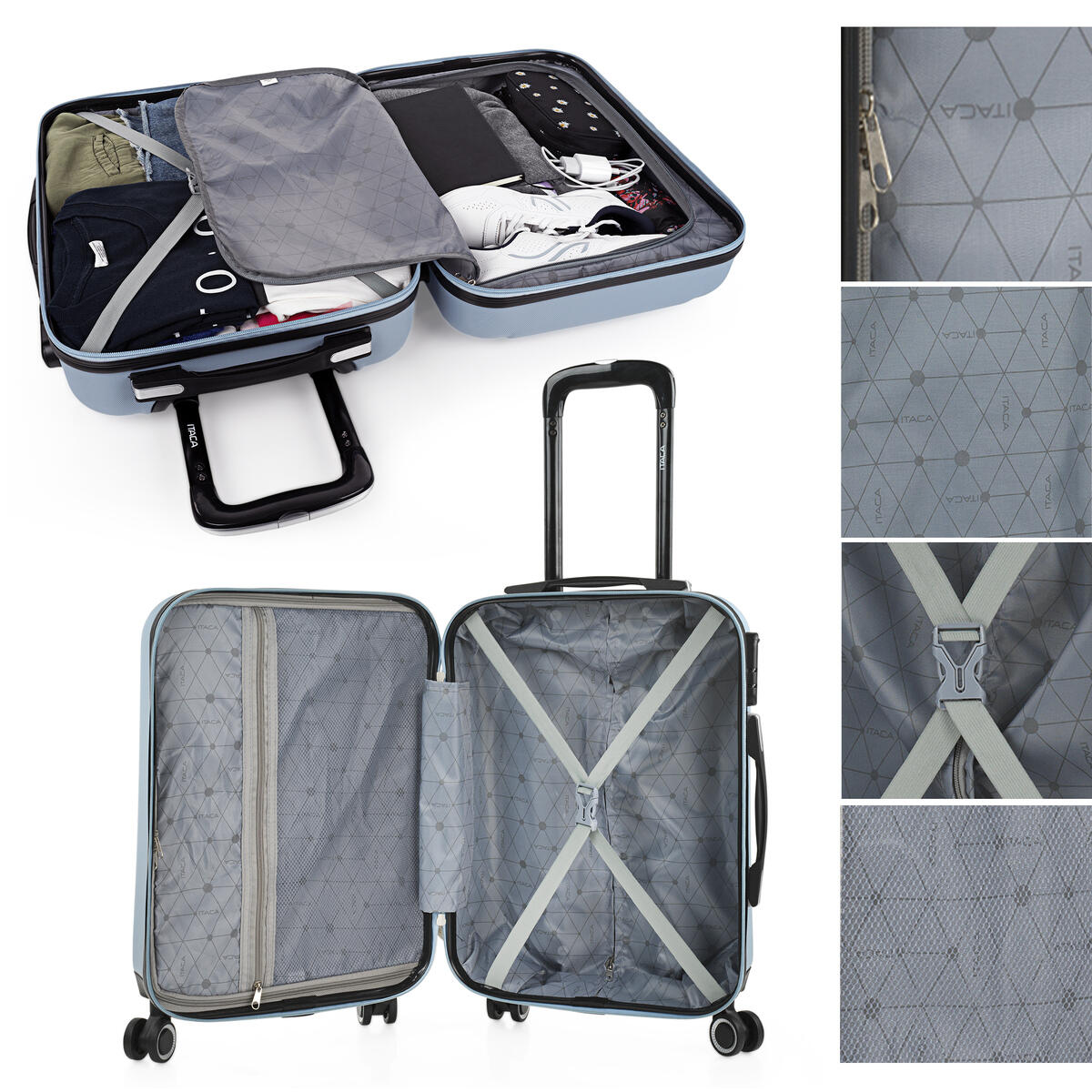Maleta Cabina Abs Unisex 36L Itaca Tiber 55Cm 3/5