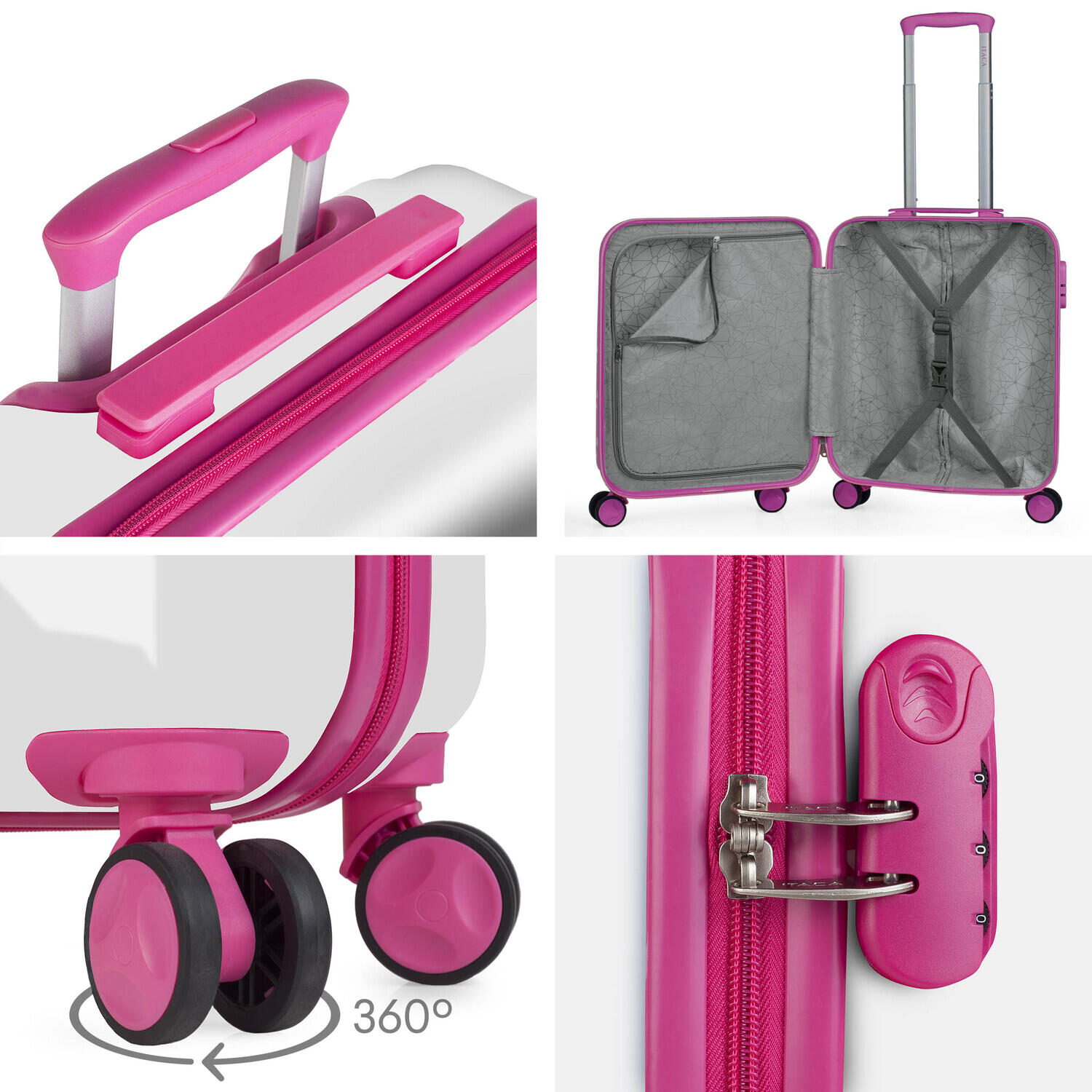 Maleta Cabina Pc Unisex 34L Itaca Stickers 55Cm 4/5