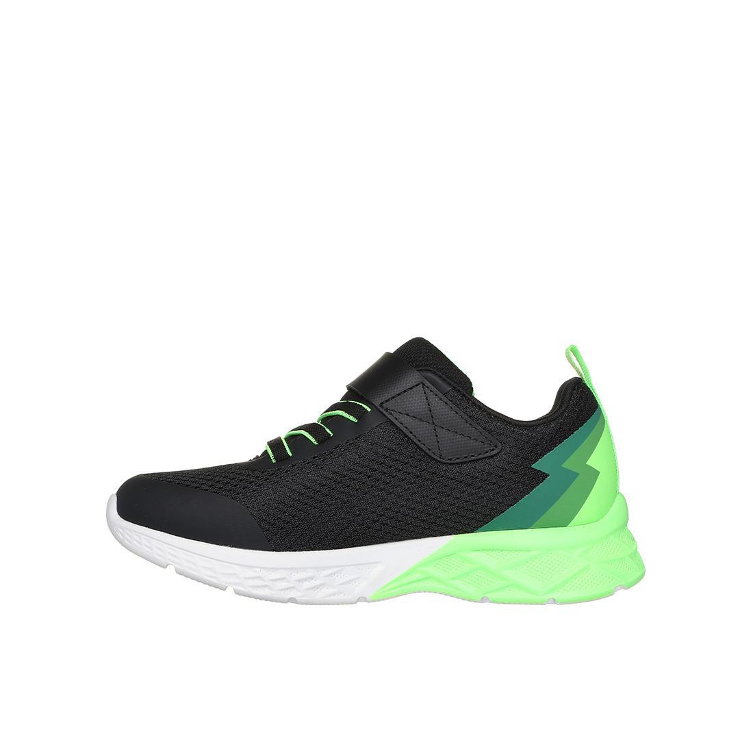 Tênis Skechers Kids Microspec Max II Preto-Verde 3/5