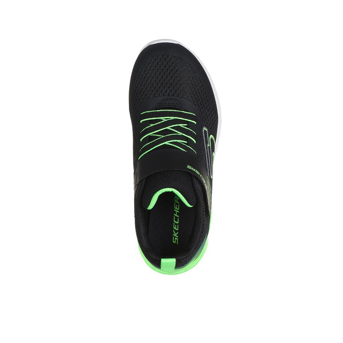 Tênis Skechers Kids Microspec Max II Preto-Verde 4/5