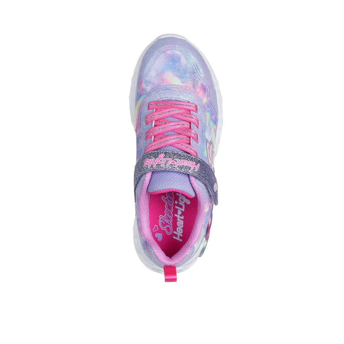 Tênis Skechers Kids Infinite Heart Lights Lavender 4/5