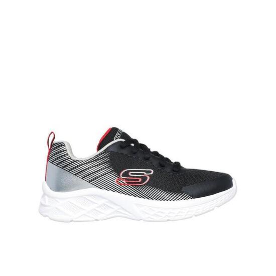 Zapatillas Deportivas Caminar Niño Skechers 403925L_BKSR Negras con Cordones