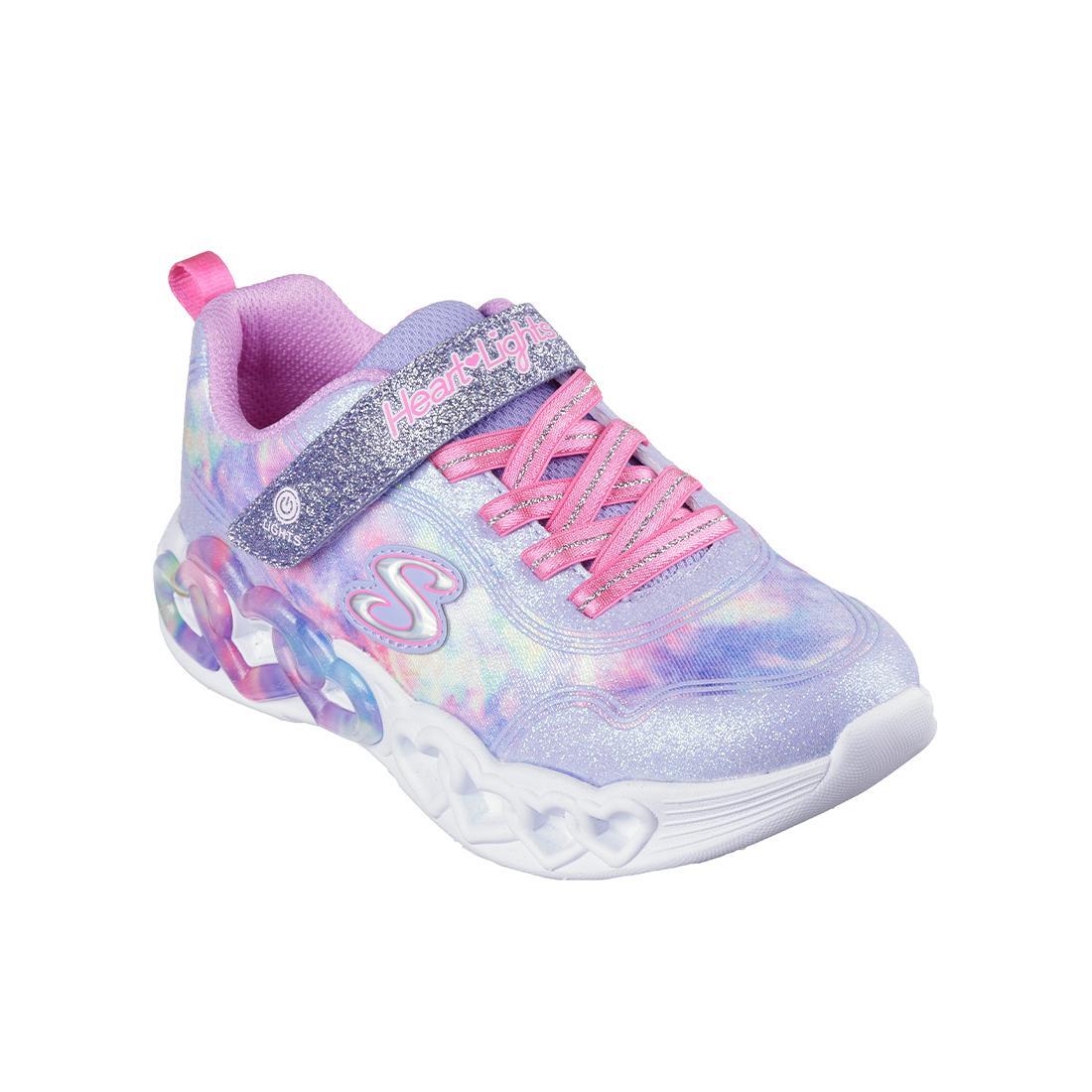 Tênis Skechers Kids Infinite Heart Lights Lavender 2/5