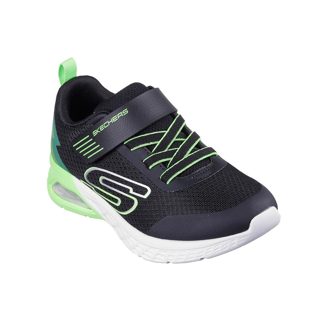 Tênis Skechers Kids Microspec Max II Preto-Verde 2/5