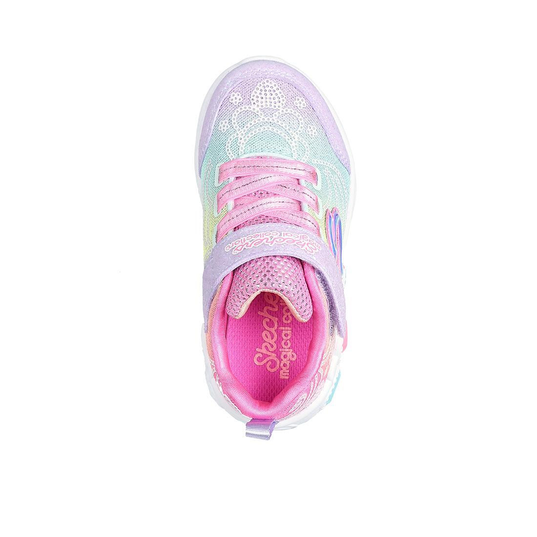 A princesa Skechers deseja tênis multicoloridos para crianças 4/5