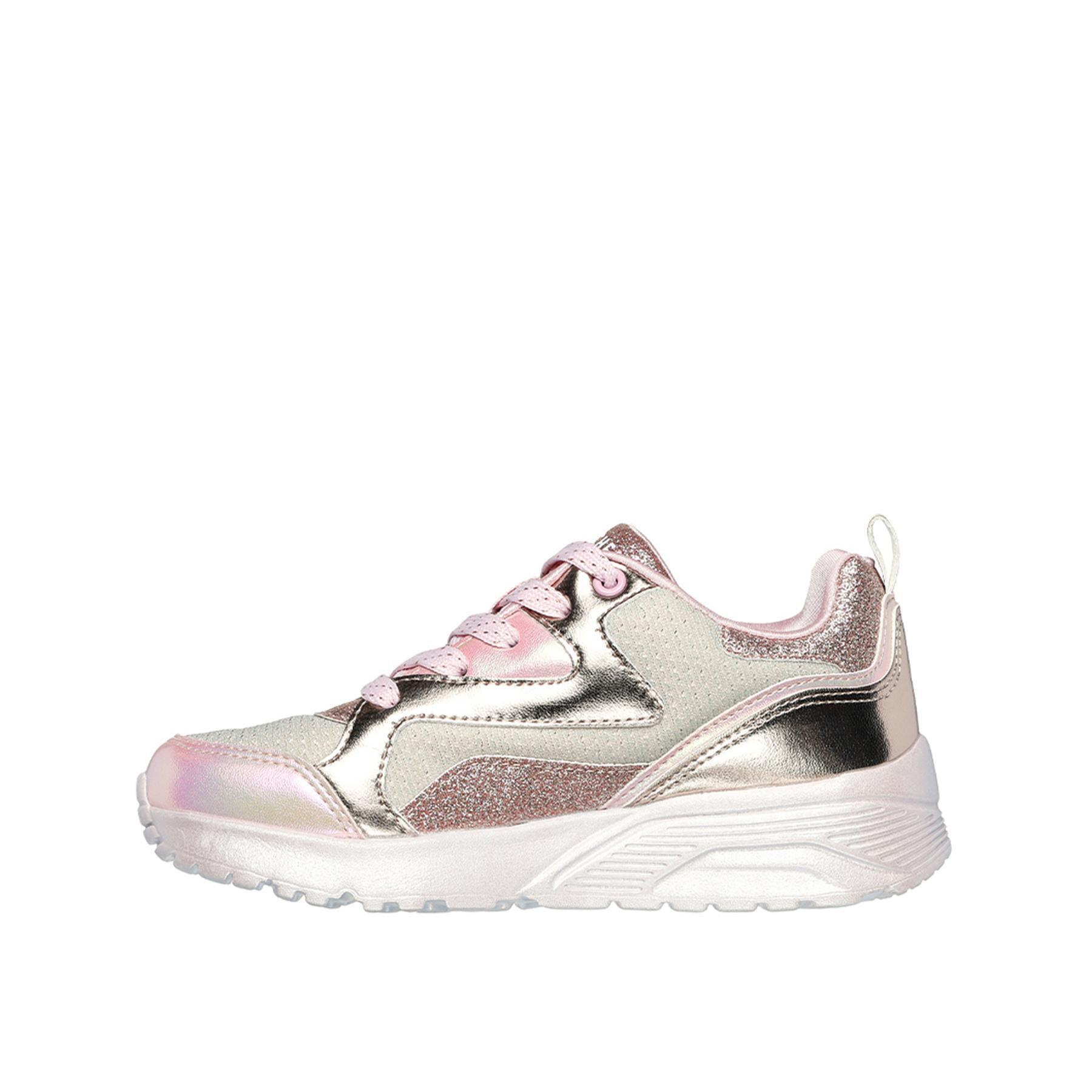 Tênis Uno Lite Rosa da Skechers Kid 3/5