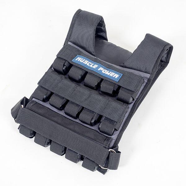 MUSCLE POWER Gewichtsvest - 30 kg - Zwart