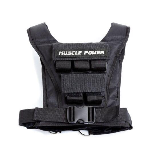 Muscle Power - Gilet Lesté 10 Kg - Unisexe - Gilet Lesté - Noir - 10 Kg - Decathlon