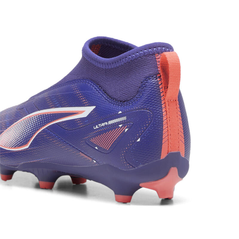 Ghete de fotbal ULTRA 5 MATCH+ FG/AG fără șireturi pentru tineret PUMA
