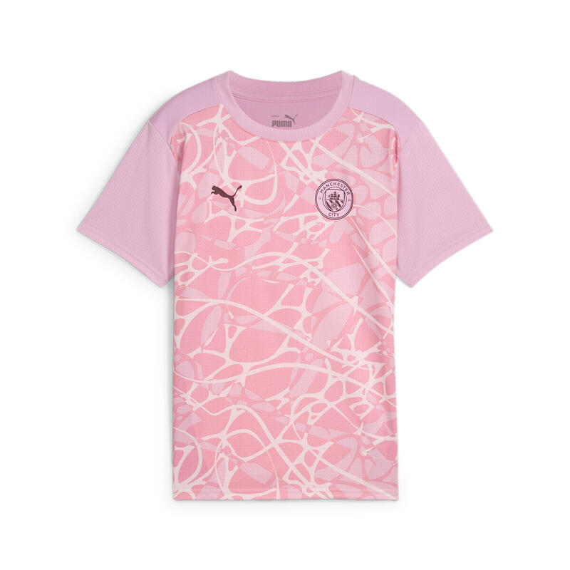 Camiseta prepartido Manchester City de manga corta Niño PUMA Pink Icing Whisp Of