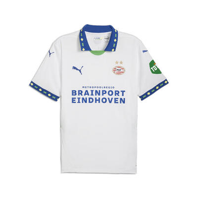 Psv eindhoven 24/25 derde shirt voor heren puma white cobalt glaze blue