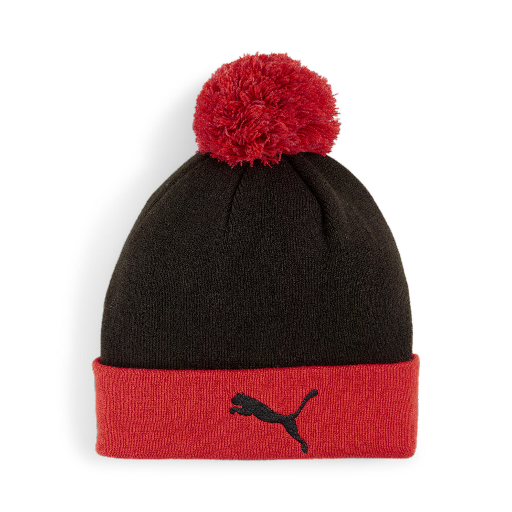 Berretto con pom pom AC Milan per ragazzi PUMA For All Time Red Black 2/4