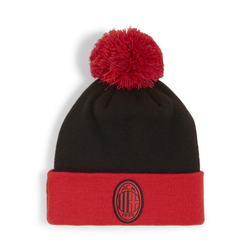 AC Milan beanie met pompom voor jongeren PUMA For All Time Red Black