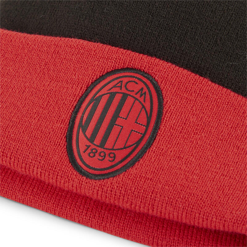 AC Milan beanie met pompom voor jongeren PUMA For All Time Red Black