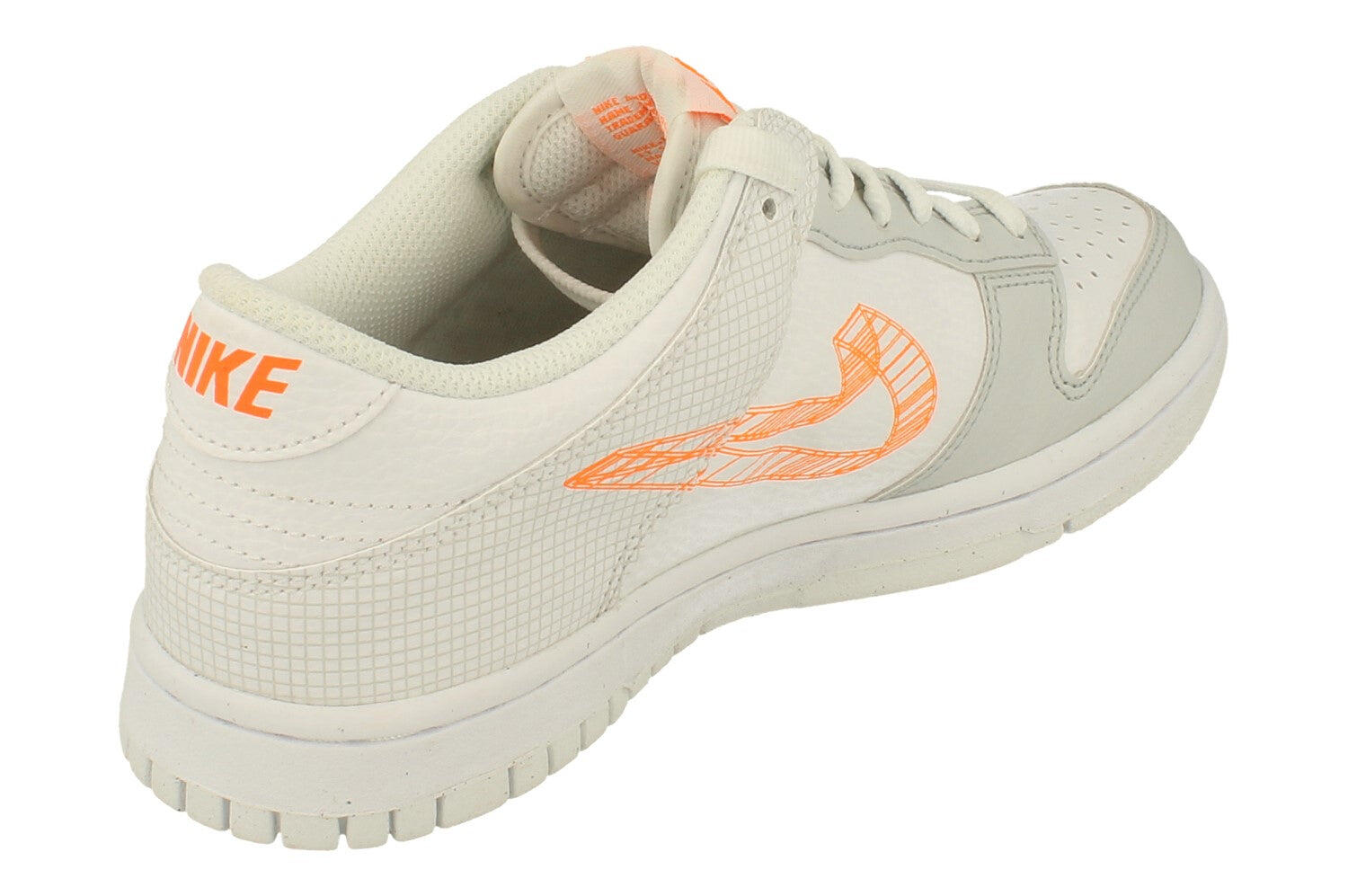 Nike Dunk Low 3D Swoosh White Grey (GS) 3/5