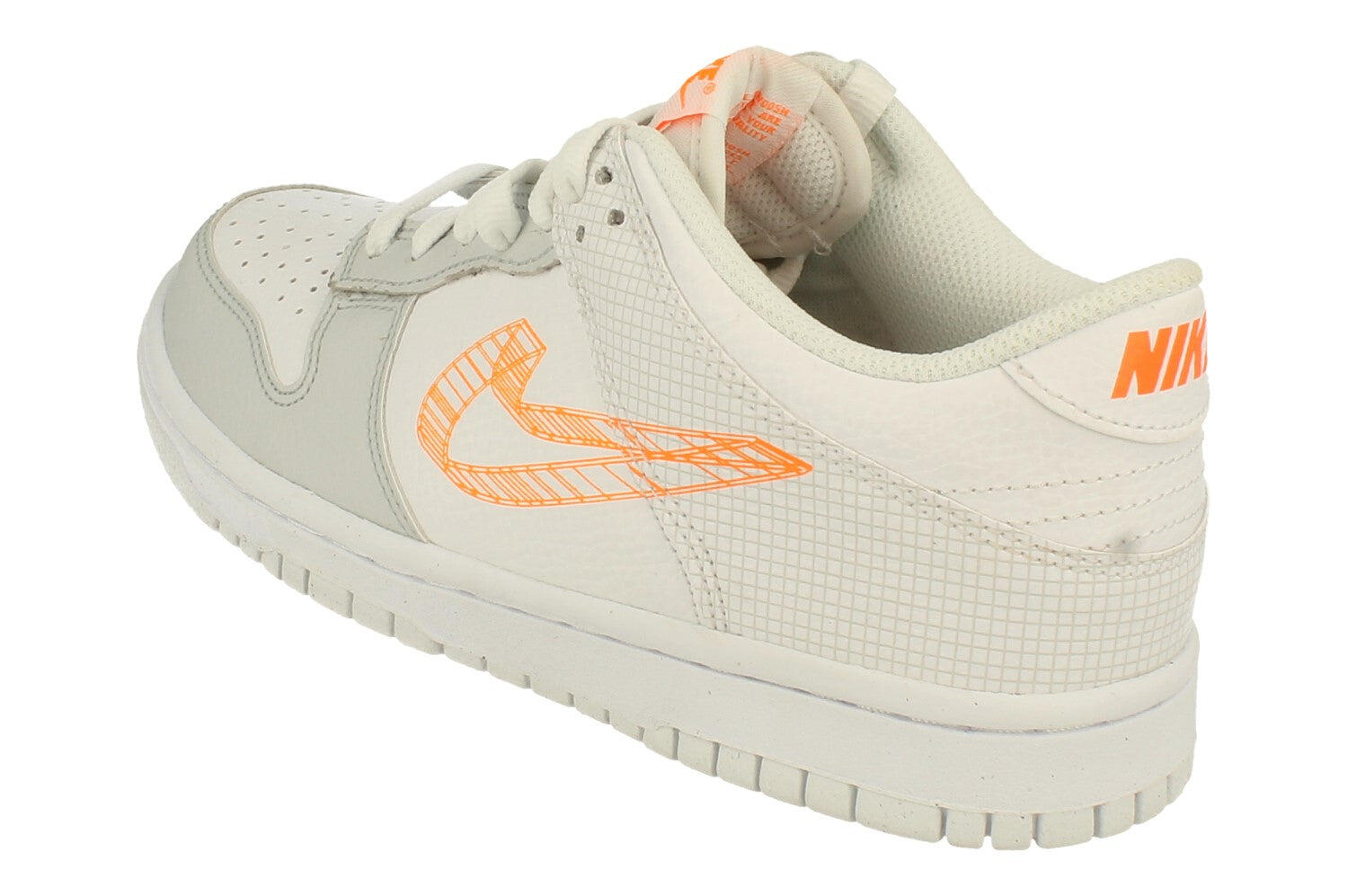 Nike Dunk Low 3D Swoosh White Grey (GS) 2/5