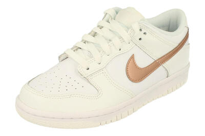 Nike Dunk Low White Pink (GS) Bambini